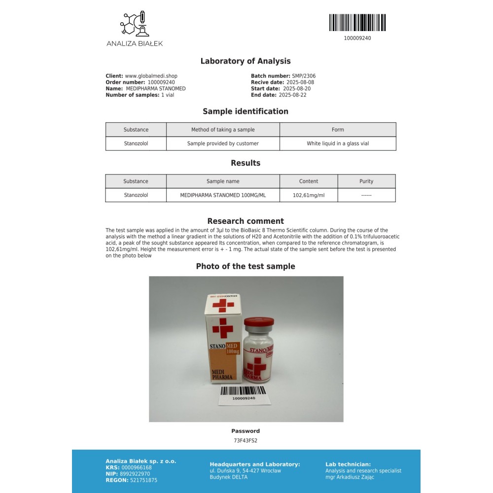 Winstrol Inject 100mg/ml MEDI PHARMA - Image 2