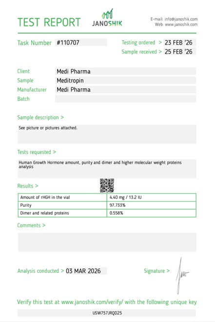 HGH Meditropin 120 iu - Medi Pharma - Image 2