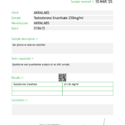 Alternative view of Test E 250mg - Akra Labs